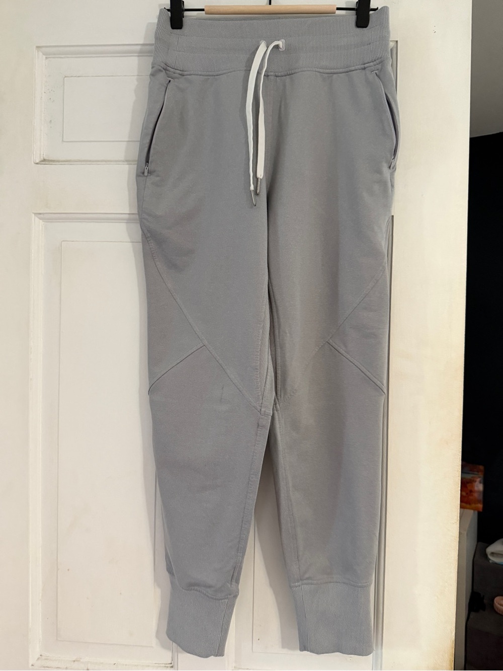 Light Gray  Jogger Pants -Drawstring Sweatpants